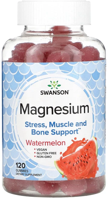 Swanson 마그네슘 수박 맛 구미젤리 120개, 1개, 120정 - 쿠팡