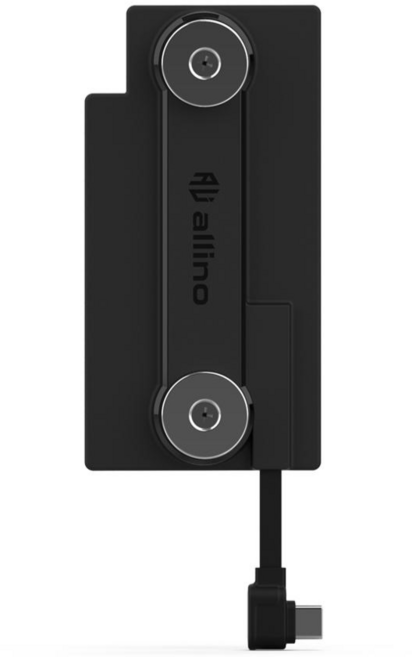 알리노 오토바이 딱판 자석 충전패드, AION003, 블랙