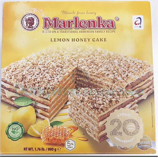 말렌카 냉동 레몬맛허니케이크, 1개, 800g