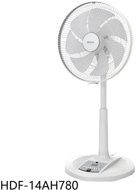 HERAN禾聯 14吋變頻DC風扇 12段風速 三種模式 預約定時 遙控節能, HDF-14AH780