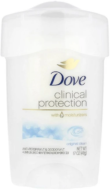 도브 클리니컬 프로텍션 쿨 에센셜 데오드란트 48g 강력한 땀 억제 효과의 저자극 데일리 스틱 (원산지 미국), 오리지널 클린, 1개 - 쿠팡