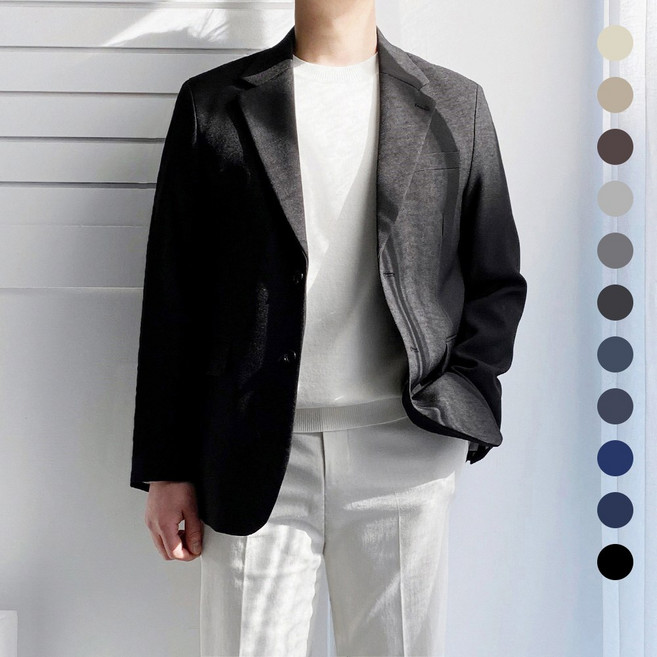 레브클래식 남자 봄 가을 콤비 자켓 블레이저 세미 캐주얼 정장 마이 간절기 빅사이즈