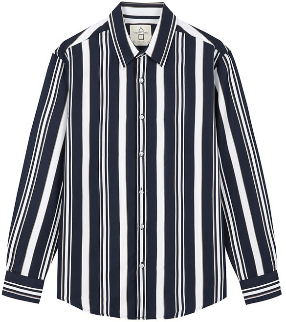 더셔츠스튜디오 루즈핏 멀티 스트라이프 셔츠