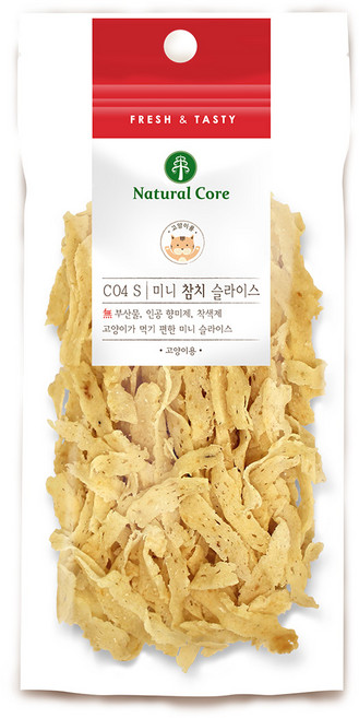 네츄럴코어 고양이간식, 5개, 고양이 미니 참치슬라이스