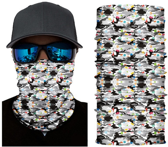 야외 스포츠 원활한 반다나 넥 게이터 페이스 실드 위장 맞춤형 인쇄 마스크 하이킹 낚시 폴리 에스터 스카, 11 D2-39, 한개옵션1