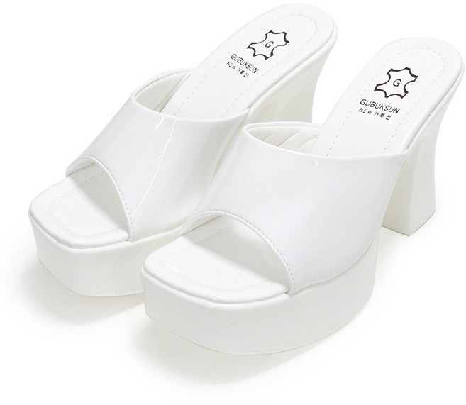 [그레미] 에나멜 상굽 파티 하이힐