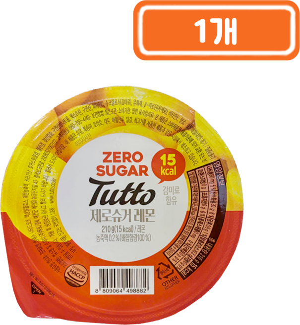 뚜또 제로슈거 레몬 과일젤리, 210g, 1개