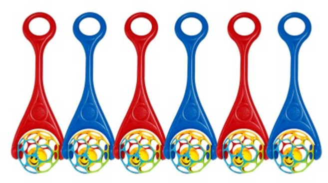 캐스B 스포츠 래틀볼롤러 6종세트 1301set 딸랑이 걸음마