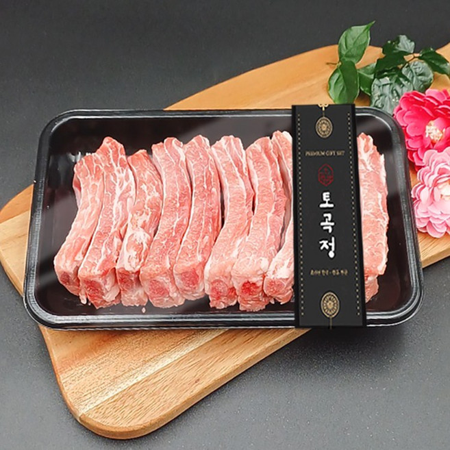 (토곡정)국내산 1등급이상 한돈 등갈비 500g 1팩 HACCP인증, 1개