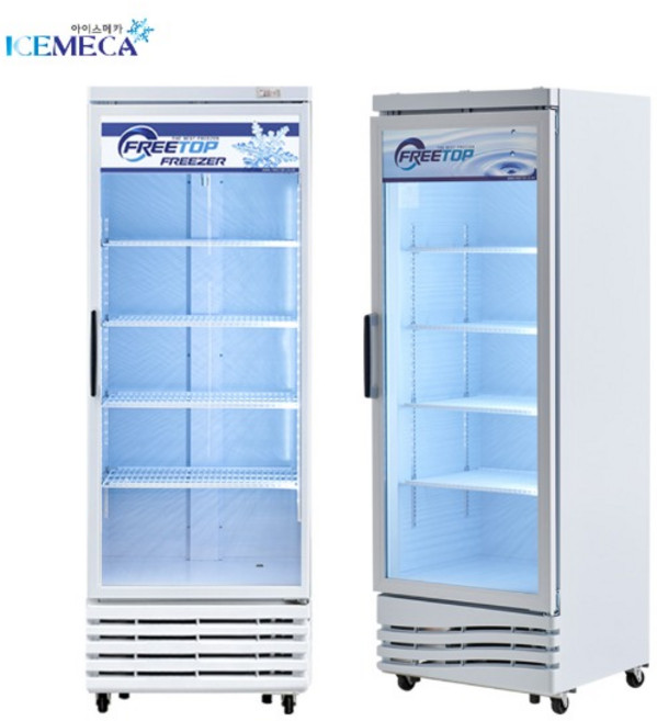 프리탑 업소용 냉동고 FT-C470T 간냉식 컵 수직형 냉동 쇼케이스, 무료배송지역