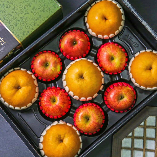 [특가행사중] 가락시장 새벽경매 명품 사과배 혼합선물세트 4.5kg(사과6 배5) 당일발송, 1세트