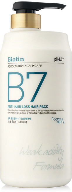 포레스트스토리 B7 약산성 탈모 헤어팩, 1개, 1L