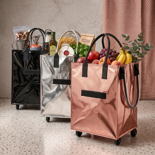 엄마가 써보고 더 반한 제니 롤링카트, 1개, Black