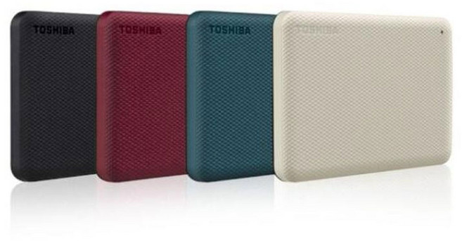 도시바 칸비오 외장하드 어드밴스 2세대 + 파우치 세트 DTCA20, 2TB, 제트 블랙