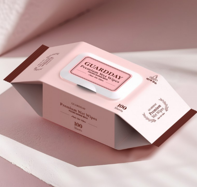 자연유래성분 피톤치드 함유 올림생활 베이직 물티슈 캡형, 10개