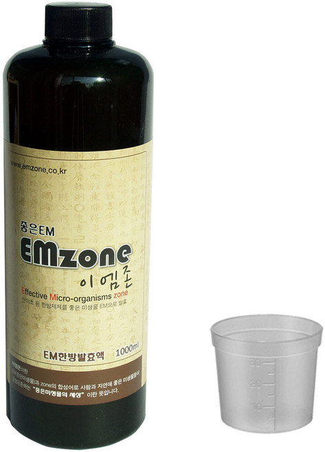 [이엠몰] 우리집 EM 1000ml / 가정용 맑은 이엠 활성액 발효액 용액 수질 정화, 1개, 1L