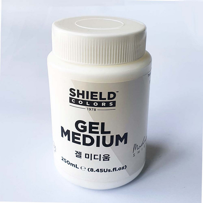 쉴드 겔미디엄 250ml/ 아크릴 유화물감 보조제 첨가제 공예재료 작품보호 광택 접착 고착 정착제