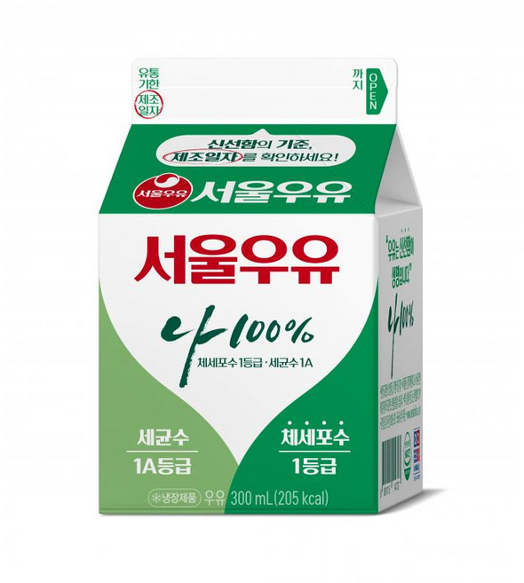 서울우유 흰우유 냉장 300mlx28개, 300ml