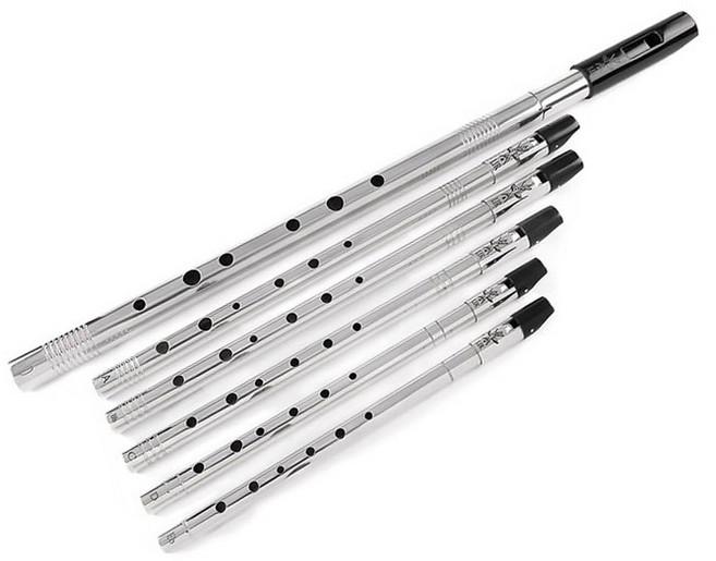 Professional 리어 휘슬(Lir Whistles) 틴휘슬+소프트케이스 세트 High Bb/C/D/Eb, C, 1개