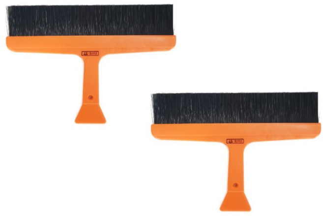 동배물산 도배용 정배솔 12인치 2EA 1SET, 오렌지+블랙