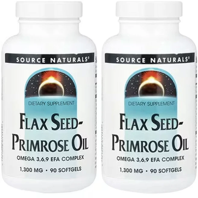 소스네추럴스 아마씨-프림로즈 오일 90소프트젤, 2개, 90정 - 쿠팡