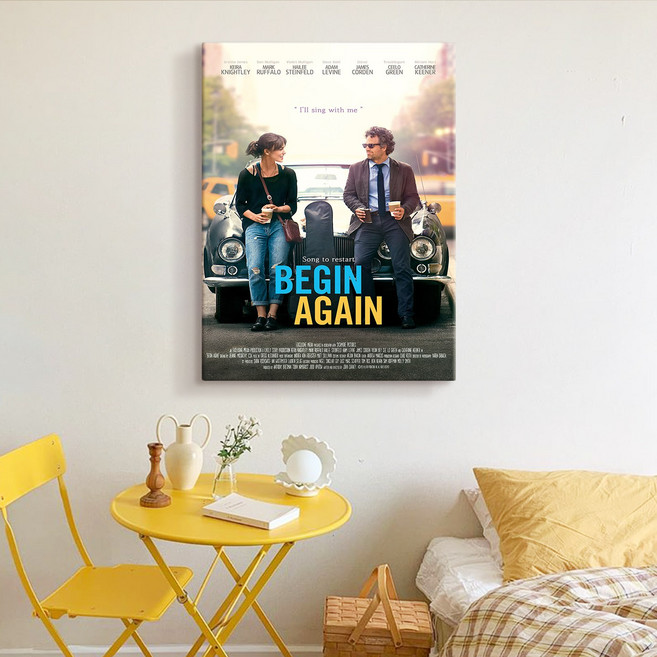 더 아트 컴퍼니 감성 브로마이드 영화포스터 인테리어 캔버스액자 114종 1-39, 25. 비긴 어게인
