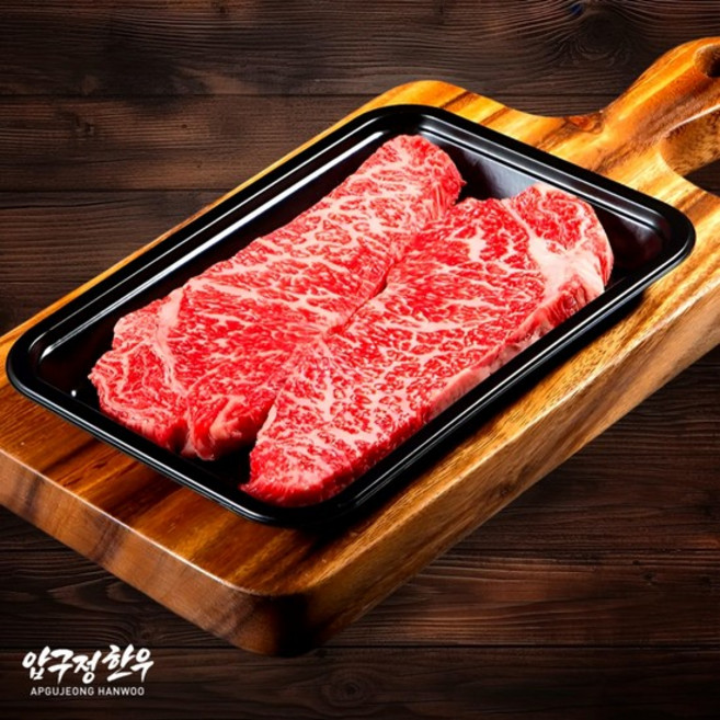 1++등급 한우 채끝살 300g 구이용 스테이크 채끝 등심 투뿔한우 마장동 프리미엄 소고기 [냉장], 없음, 1