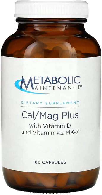 건강챙기세요 Metabolic Maintenance 칼슘/마그네슘 플러스 비타민D 및 비타민K2 MK-7 함유 캡슐 180정 백살까지오래오래, Metabolic Maintenance 칼슘/..., 1개 - 쿠팡