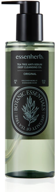 에센허브 티트리 안티 세범 딥 클렌징 오일, 1개, 300ml - 쿠팡