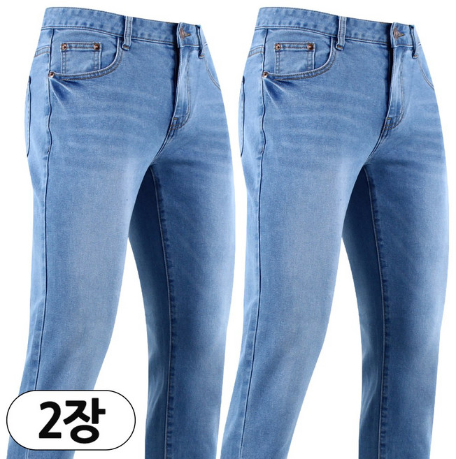 2장 [더빅보스] SA 사계절 남성 캐주얼 슬림핏 청바지 _ 남자 데님 스판 팬츠 고퀄리티 데님 B1657