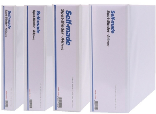 드림오피스 백색 투명 3공 사다리 바인더 A4, 7cm