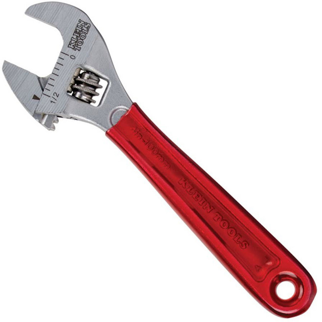 조절 가능한 렌치 여분의 용량 마감 단조 드라이브 8인치 고광택 크롬, Dipped Handle/ 4-Inch, 1개