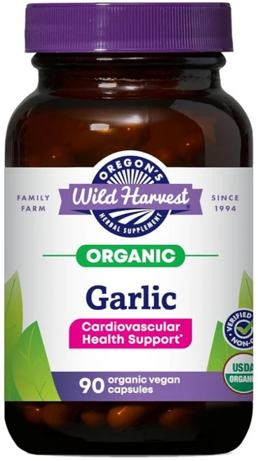 유기농 마늘 추출물 Oregon's Wild Harvest 베지캡슐, 1개, 90정 - 쿠팡