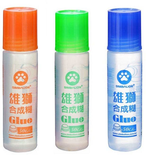 雄獅SIMBALION HG-50/1 合成糊 膠水 50cc (24瓶入)超值組 黏性強 安全無毒, 1個