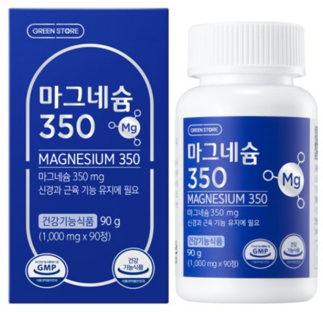 그린스토어 마그네슘350, 1개, 90정