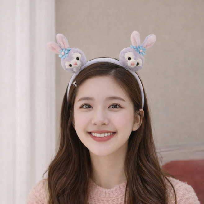 5시 당일출발 78가지 인싸머리띠 놀이공원 사진관납품 토끼머리띠 헤어밴드 빠른배송, 09 트윈래빗, 1개