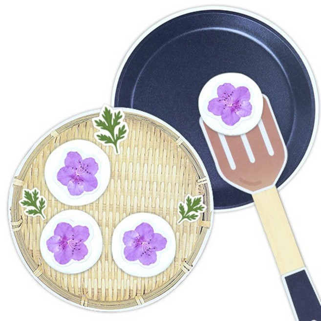 봄 향기 가득 진달래 화전 (4인) 만들기 DIY 키트 단체 체험 미술 활동 꽃