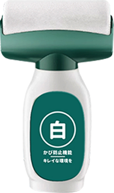 滾筒白牆刷 - 牆壁修補，無甲醛，防黴，不發黃, 百合白, 1套, 300ml