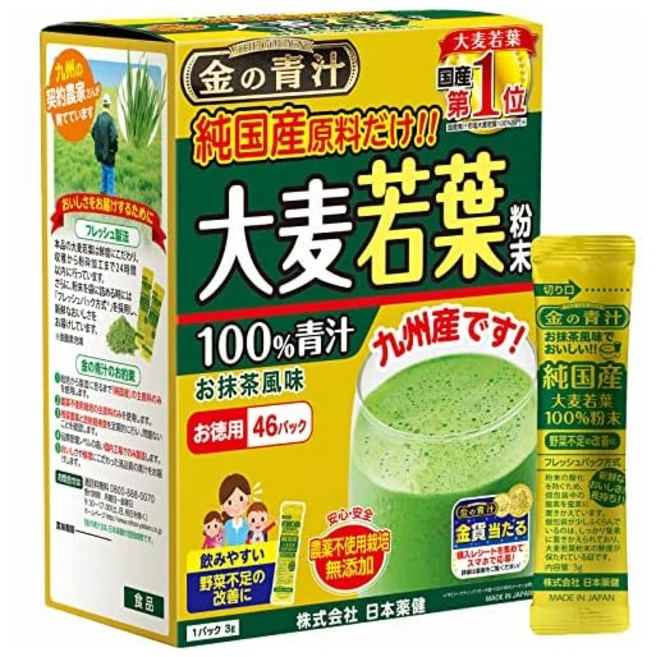 일본 약건금의 녹즙 순수 국산 보리 새잎 분말 46포, 1개 - 쿠팡