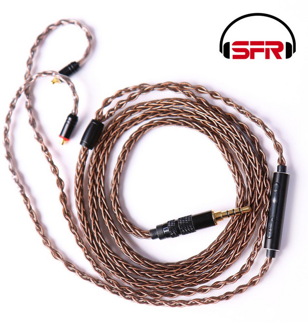 센퍼 CORE 8심 5N 무산소동선 MMCX 케이블 SPL-02, 브라운, 01. 리모컨버전(X)