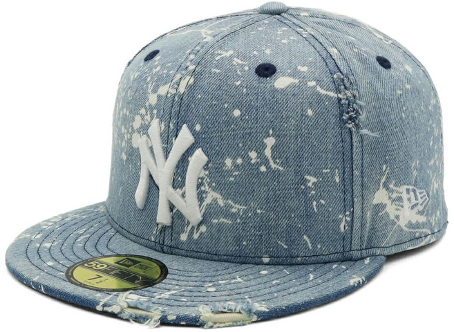 newera 59FIFTY 14551039 NER34C1618 MLB NY Splash paint Denim 뉴 엘라 캡 뉴욕 양키스