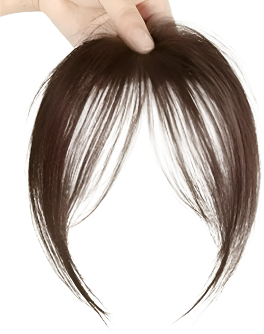 피에스컴퍼니 자연스러운 앞머리 가발 부분가발, 1개, 다크브라운