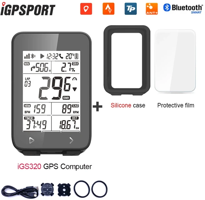 IGPSPORT IGS320 자전거 컴퓨터 GPS 글로벌 오프라인지도 사이클링 주행 거리계 IGS 320 전자 변속 스마트 트레이너, [07] IGS320