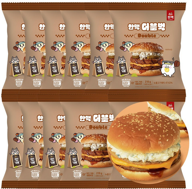 한맥 더블벅 210g x 10팩, 10개