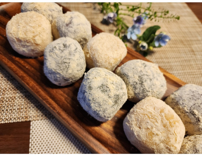 [금떡은떡] 삼색 두텁떡 답례떡 아침식사대용 아이간식, 1개