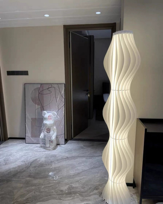 草裙光影落地燈 設計師客廳臥室氛圍燈 簡約現代藝術燈, 如圖所示