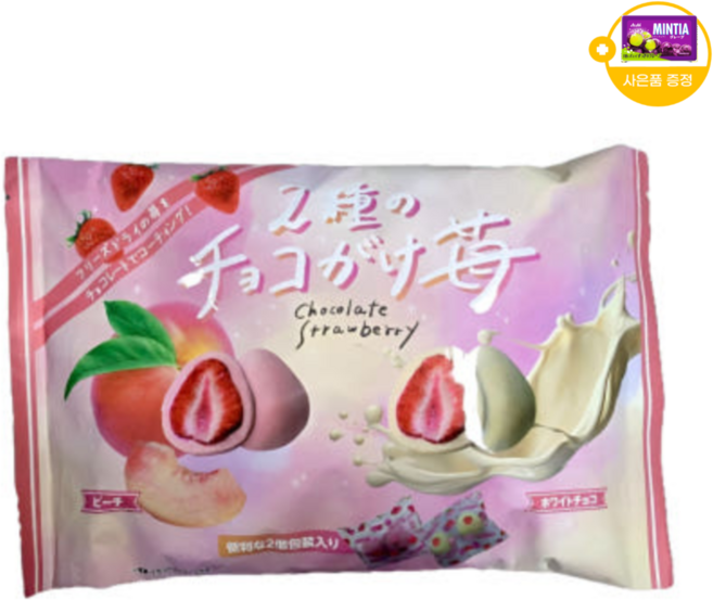 돈키호테 동결건조 딸기 초콜릿 딸기 복숭아 & 화이트 사은품 추가증정, 1개, 175g