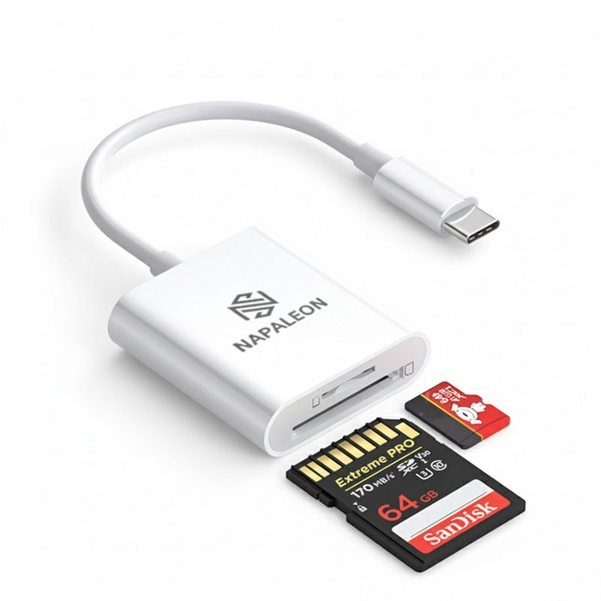 SD카드리더기 2in1 멀티 8핀 C타입 호환상품 마이크로 사진 블랙박스 OTG멀티, C타입 SD카드 리더기, 1개