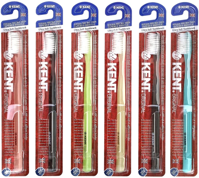 건강챙기세요 Kent 울트라 소프트 칫솔 오리지널 칫솔 6개 백살까지오래오래, 1개입 - 쿠팡