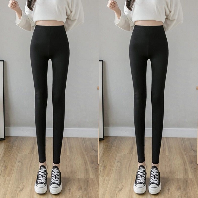 캐리루시 면 9부 슬림 레깅스 2p